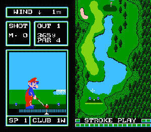 Famicom Computer: Golf Japan Course Screenshot